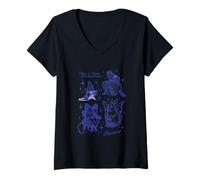 Femme Nature is Stranger Fantasy Critter T-Shirt avec Col en V