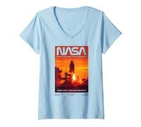 Femme Navette Spatiale Kennedy Space Center de la NASA T-Shirt avec Col en V