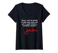 Femme N'ayez jamais peur de faire du bruit - John Lewis T-Shirt avec Col en V