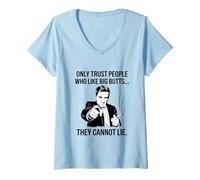 Femme Ne Faites Confiance qu'aux Personnes Qui Aiment Les Gros culs T-Shirt avec Col en V