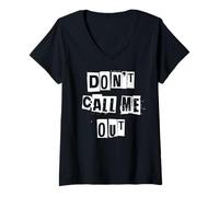 Femme Ne m'appelez Pas T-Shirt avec Col en V