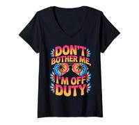 Femme Ne me dérange pas, je suis en mode vacay T-Shirt avec Col en V