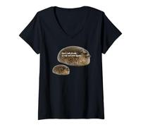 Femme Ne Parlez Plus jamais à Moi ou à Mon Fils Funny Seal Meme T-Shirt avec Col en V