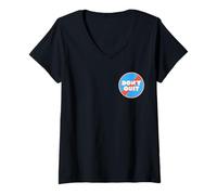 Femme Ne quittez Pas T-Shirt avec Col en V