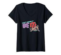 Femme Ne rêvez Pas, qu'il en Soit Ainsi ! Letra de Dr Frank-N-Furter T-Shirt avec Col en V