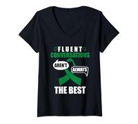 Femme Ne sont Pas Toujours Les Meilleurs - Sensibilisation Au T-Shirt avec Col en V