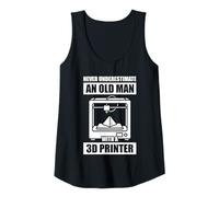 Femme Ne sous-Estimez jamais Un Vieil Homme Imprimante 3D Impression 3D Débardeur
