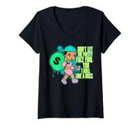 Femme Ne Te Laisse Pas Berner, Je Roule comme Un Boss, Une sœur Noire T-Shirt avec Col en V