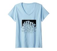 Femme Ne Vous reproduisez Pas ou n'achetez Pas Pendant Que Les Animaux sans abri meurent l'adoption T-Shirt avec Col en V