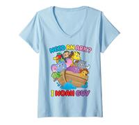 Femme Need an Ark I Noah Guy Enfant Christian Easter Day T-Shirt avec Col en V