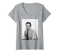 Femme Neil Tennant Pet Shop Boys Smash Hits par Virginia Turbett T-Shirt avec Col en V