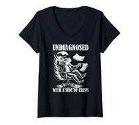 Femme Neurodivergent - Non diagnostiqué mais quelque chose ne va pas T-Shirt avec Col en V