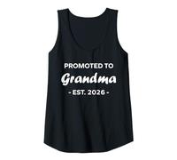 Femme New Grandma Quote Promoted to Grandma Est 2026 Débardeur