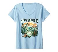 Femme New Hampshire T-Shirt avec Col en V