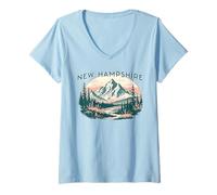 Femme New Hampshire T-Shirt avec Col en V