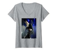 Femme Nick Cave & The Bad Seeds Red Right Hand Live Andy Willsher T-Shirt avec Col en V