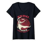 Femme Nightmare Before Christmas Zero A Phantom Dog T-Shirt avec Col en V