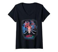 Femme Nightmare on Elm Street 3 Dream Warriors Vintage Poster T-Shirt avec Col en V