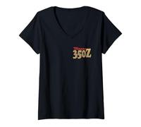 Femme Nissan 35OZ Front and Back Sports Car T-Shirt avec Col en V