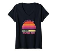 Femme Niveau supérieur Bitcoiner Gamer Mindset Gaming Score élevé Bitcoin T-Shirt avec Col en V