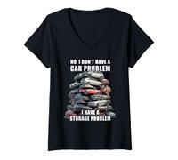 Femme No I Don't Have a Car Problem I Have a Storage Problem Men's T-Shirt avec Col en V