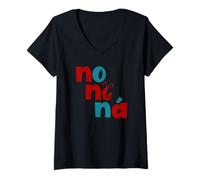 Femme No Ni Ná Ná Expression Andalousie T-Shirt avec Col en V