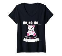 Femme No No No What Your Real Name Goth T-Shirt avec Col en V