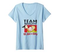 Femme Noël Ed, EDD n Eddy Team Naughty T-Shirt avec Col en V