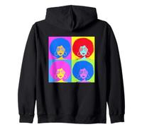 Femme Noire Reine Mélanine Rétro Vintage Pop Art Sweat à Capuche