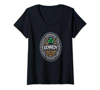 Femme Nom de Famille Kennedy Irish Stout T-Shirt avec Col en V