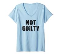 Femme Non Coupable T-Shirt avec Col en V