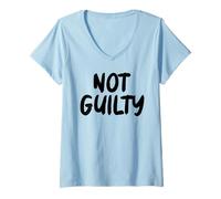 Femme Non Coupable T-Shirt avec Col en V