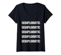 Femme Non diplomatique T-Shirt avec Col en V