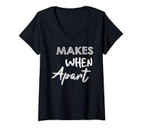 Femme Nothing Makes Sense When We Are Apart Couples T-Shirt avec Col en V