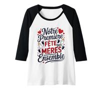 Femme Notre Premiere Fete des Meres Ensemble Nouveau Né Maman 2025 Manche Raglan