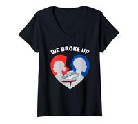 Femme Nous avons rompu le statut de fidélité des navires de croisière T-Shirt avec Col en V