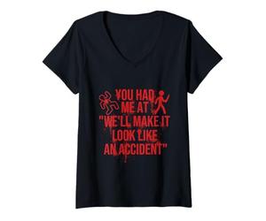 Femme Nous ferons ressembler à Un Accident - Murder Shows Forensics T-Shirt avec Col en V