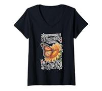 Femme Nous n'avons besoin que d'un monarque et c'est un activiste papillon T-Shirt avec Col en V