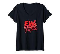 Femme Nouveau Peuple ! Argh, C'est drôle T-Shirt avec Col en V