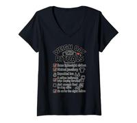 Femme Nouvel an Weigh Day Rituals résolution Perte de Poids T-Shirt avec Col en V