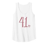 Femme Numéro 41, Quarante et Un pour Les Femmes de 41 Ans et 41e Anniversaire Débardeur