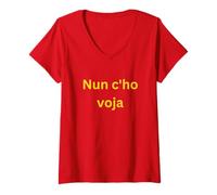 Femme Nun c'ho voja T-Shirt avec Col en V