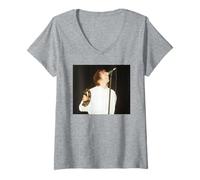 Femme Oasis Liam Gallagher Britpop Live Knebworth 1996 T-Shirt avec Col en V