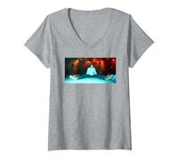 Femme Oasis Liam Gallagher Ne Regarde Pas en arrière avec colère 1996 T-Shirt avec Col en V