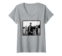 Femme Oasis Liam & Noel Gallagher Band par Michael Robert Williams T-Shirt avec Col en V