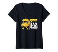 Femme Oh, J'adore Tax Season, a Dit Que Personne n'avait jamais Fait de comptabilité T-Shirt avec Col en V