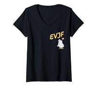 Femme Oie Mariage EVJF Mariée T-Shirt avec Col en V