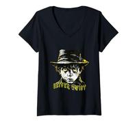 Femme Oliver Twist Charles Dickens T-Shirt avec Col en V