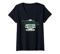Femme Ollivanders Harry Potter Nouveau Design 2025 T-Shirt avec Col en V