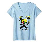 Femme OLODUM T-Shirt avec Col en V